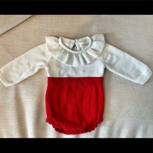 Cat & Jack Sweater Ruffle Romper